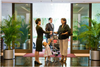 When you arrive at the CIP Terminal you are greeted and escorted into the lounge